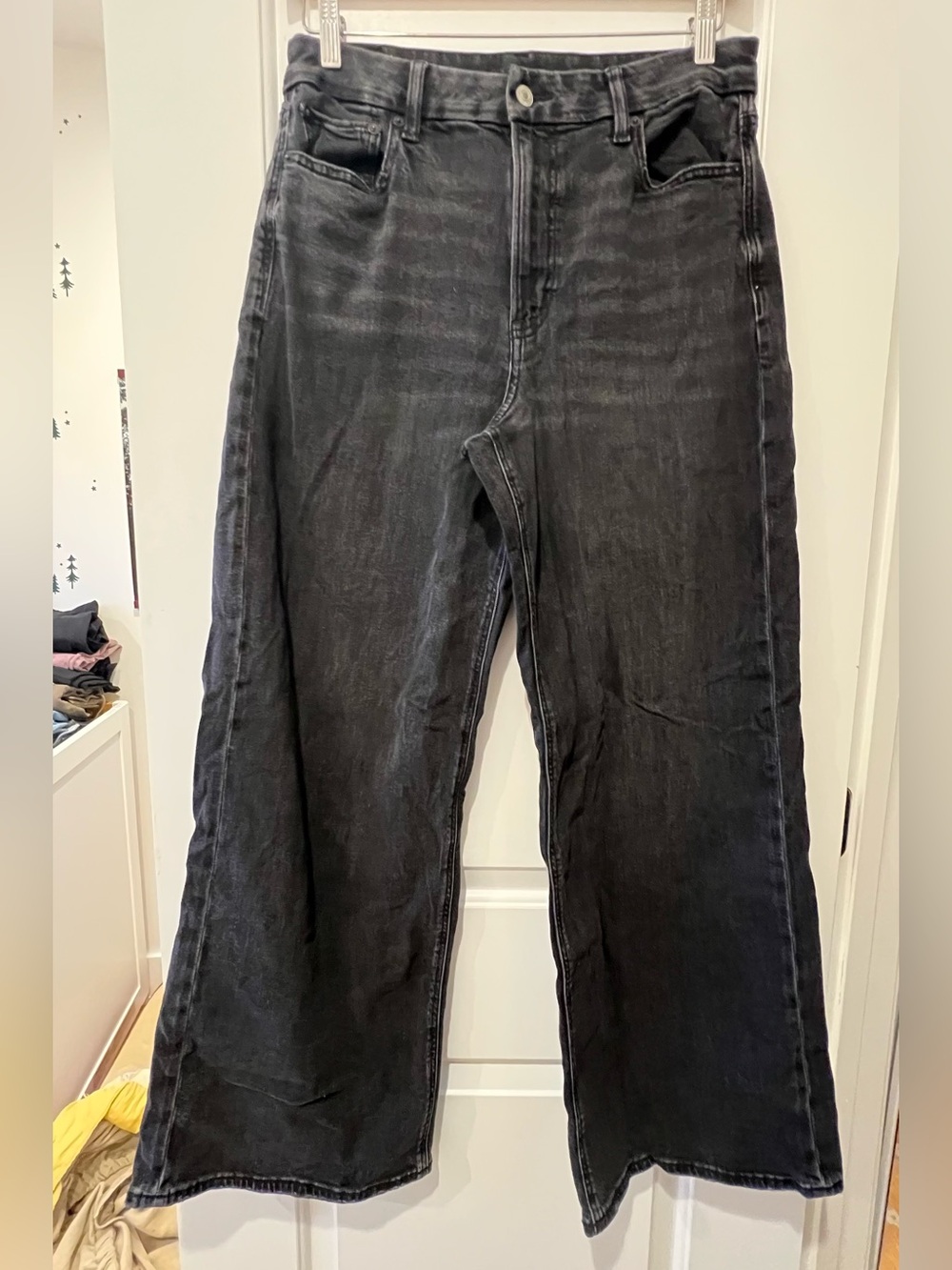 AE Dreamy Drape Stretch Curvy Super High-Waisted Baggy Wide-Leg Jean